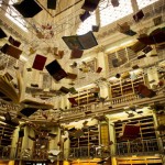Flying Books (homage to Jorge Luis Borges by Christian Boltanski)